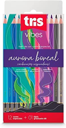 Lapis de Cor 12 Cor Tris Vibes Auror Ref:...