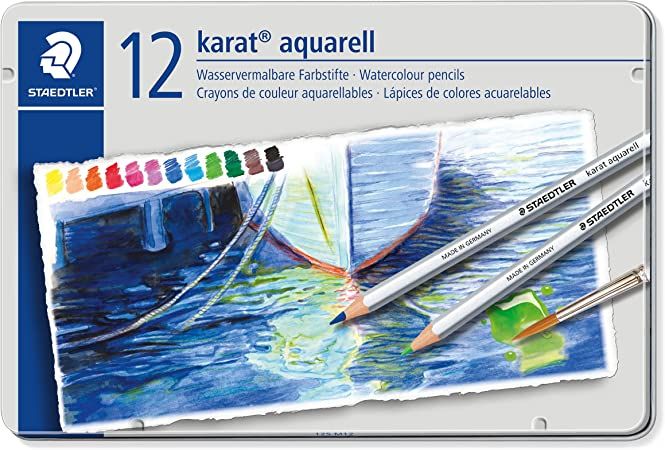 Lapis de Cor 12 Cor Aquarelável Karat Ref...