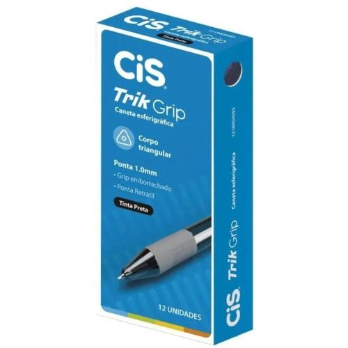 Caneta 1.0 Esf. Cis Trik Grip Ref.76.1400...