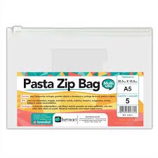 Pasta Zip Bag 26x18 A5 Ref.2782-0Cristal