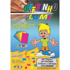 Papel Criativo Lumi A4 120g 25Fls Ref.10077