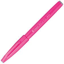 Caneta Brush Rosa Flourecente Ref.SES15C-...