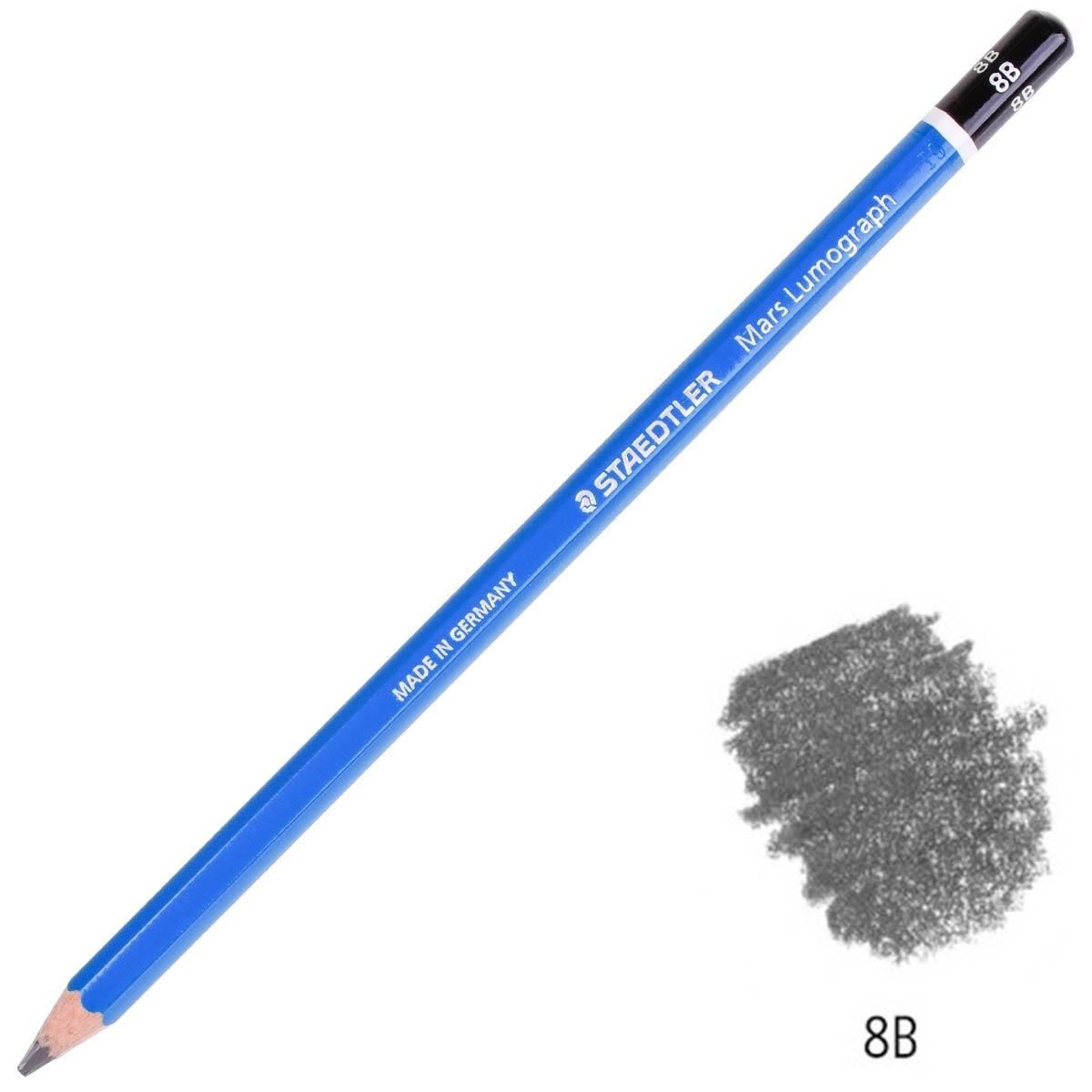 Lápis Preto Graduado 8B Mars Lumograph Re...
