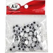 Olho Movel 7mm Preto Ref:BE-7 