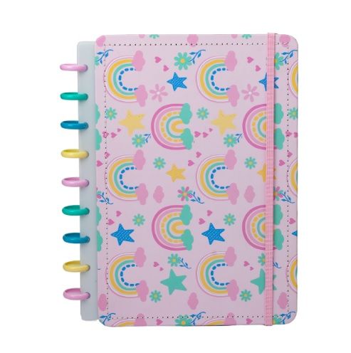 Caderno Disko M 80F 90g Arco Iris
