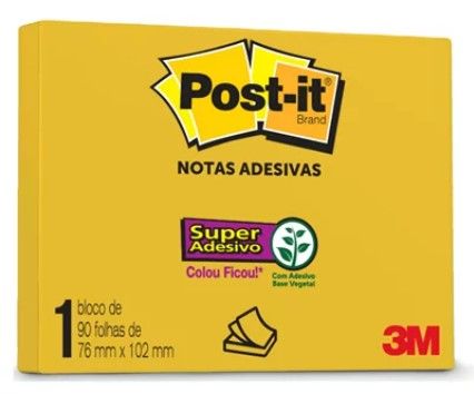 Bloco Post-It 76x102 c/90Fls Ref.7191 Ama...