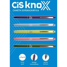Caneta 0.7 Esfer. Retratil Knox Ref.5.8335