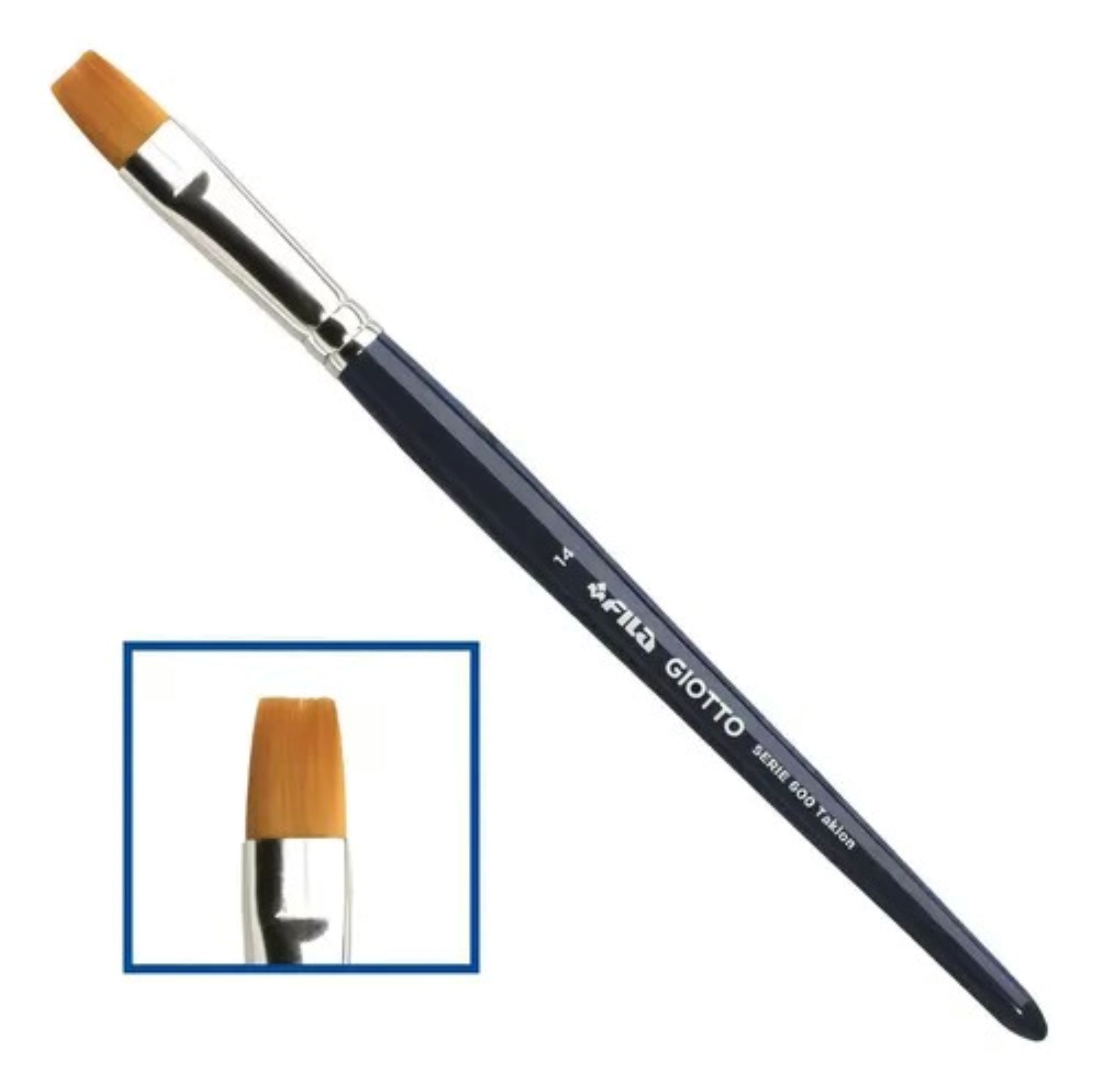 Pincel Pêlo Sintético Taklon Chato Ref. 6...