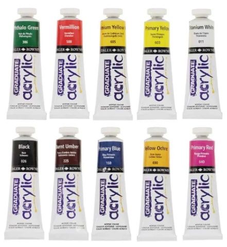 Tinta Acril. Graduate 38ml 10 Cores Ref.1...