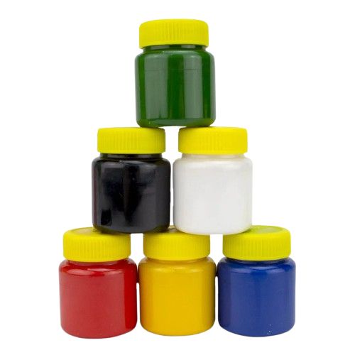 Tinta Plastica 15ml 6 Cores Ref.03215