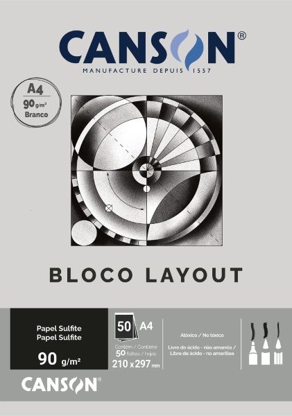 Bloco Layout Tecnico A4 90g 50F Ref.66667033