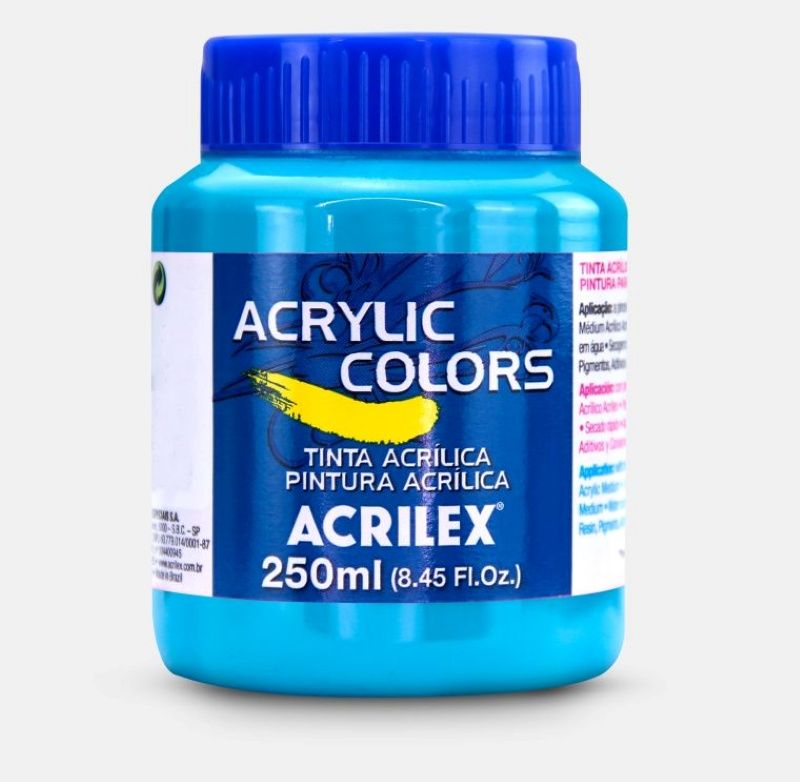 Tinta Acril. Color 250ml Ref.363 Az Turquesa