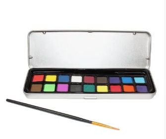 Aquarela Pastilha 18 Cores + 1 Pincel Ref...